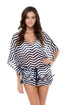 Luli Fama El Malecon Cabana V-Neck Dress